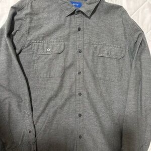 Apt. 9 Men's Charcoal Button Down Shirt